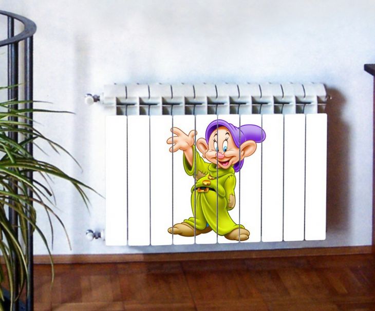 Фотодекор для радиатора отопления "Дети 0014"