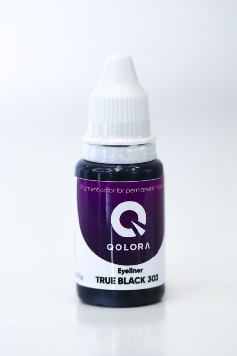 Пигменты QOLORA Eyeliner True Black 303