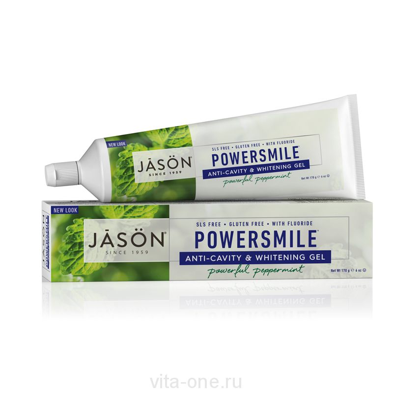 Гелевая зубная паста Сила улыбки с фтором (Powersmile Gel Paste) Jason (Джейсон) 170 г