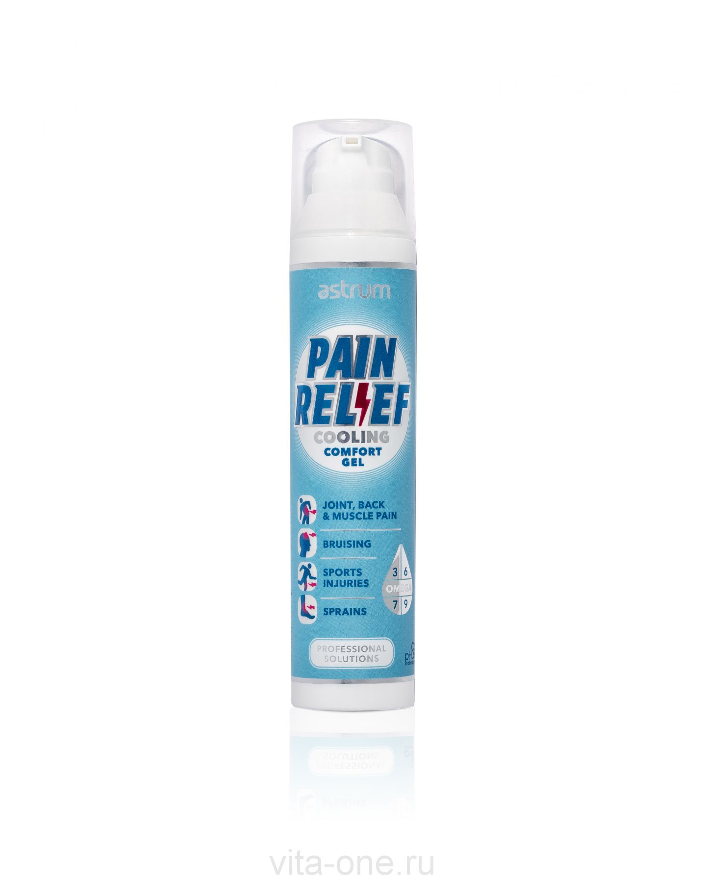 Обезболивающий охлаждающий комфорт-гель pain relief (AIN RELIEF cooling comfort gel)  Astrum (Аструм) 94 г