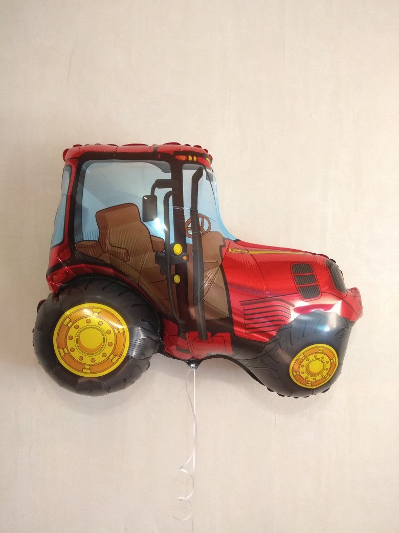 Трактор фольгированный шар с гелием