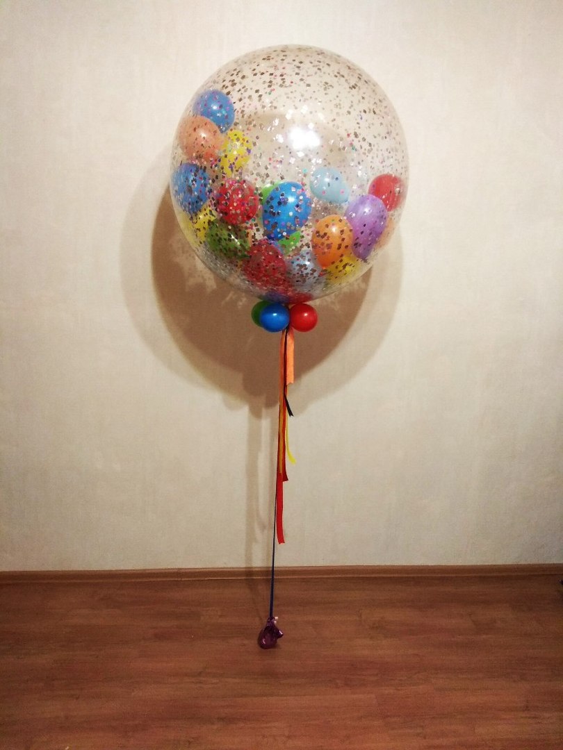Шар-баблз с маленькими шариками внутри и разноцветные шары - купить в Москве | rov-hyundai.ru
