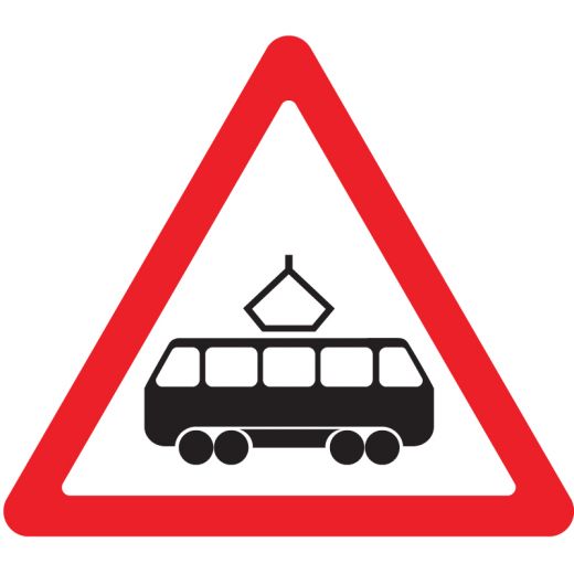 Дорожный знак 1.5 "Пересечение с трамвайной линией".