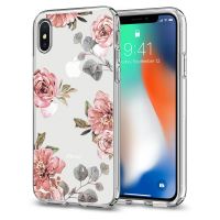 Чехол SGP Spigen Liquid Crystal Aquarelle для iPhone X/XS розы