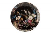 Тарелка "Полночные цветы", 20 см, подарочная упаковка