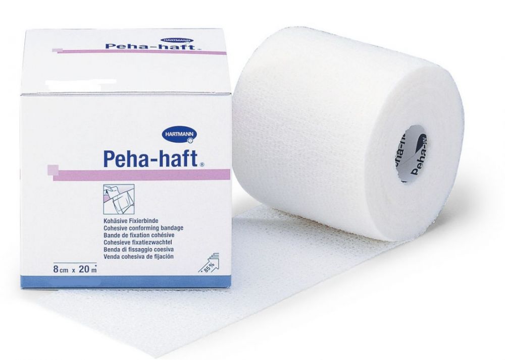 Бинт Peha-haft / Пеха-хафт самофиксирующийся, когезивный эластичный, хлопок, без латекса, размер 20м х 8см
