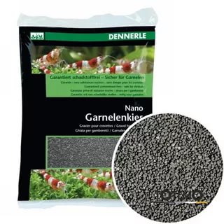 Dennerle Nano Garnelenkies, цвет "Sulawesi black", фракция 0,7-1,2 мм., 2 кг.
