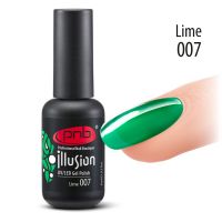 Витражный гель-лак PNB #007 Lime Illusion, 4 мл