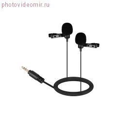 BY-LM300 Двойной петличный конденсаторный микрофон