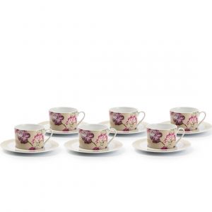 Набор чайных пар на 6 персон La Rose des Sables Liberty Mimosa - 839007 2150 (Тунис)