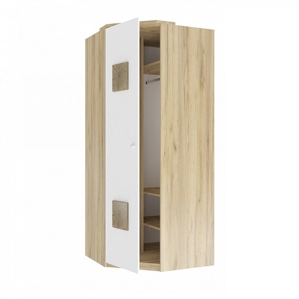 Шкаф «Фиджи» угловой, с декоративной накладкой