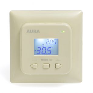 Регулятор температуры (терморегулятор) электронный AURA LTC 440 (кремовый)