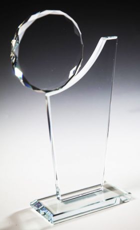 Награда из стекла  (22 см, нанесение  включено в стоимость)