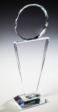 Награда из стекла  (23,5 см, нанесение  включено в стоимость)