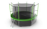 Батут EVO jump Internal 12 ft 3,66 м (Green) + Lower net (товар подлежит скидки)