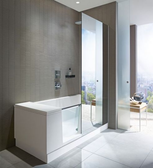 Duravit Комбинированная ванна с дверью Shower + Bath 170x75 700403 схема 3