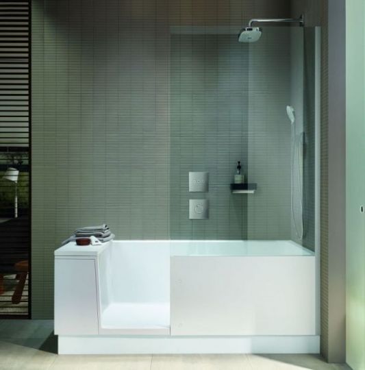 Duravit Комбинированная ванна с дверью Shower + Bath 170x75 700403 ФОТО