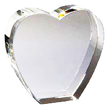Сердечко-стекло (10 см, нанесение включено в стоимость)