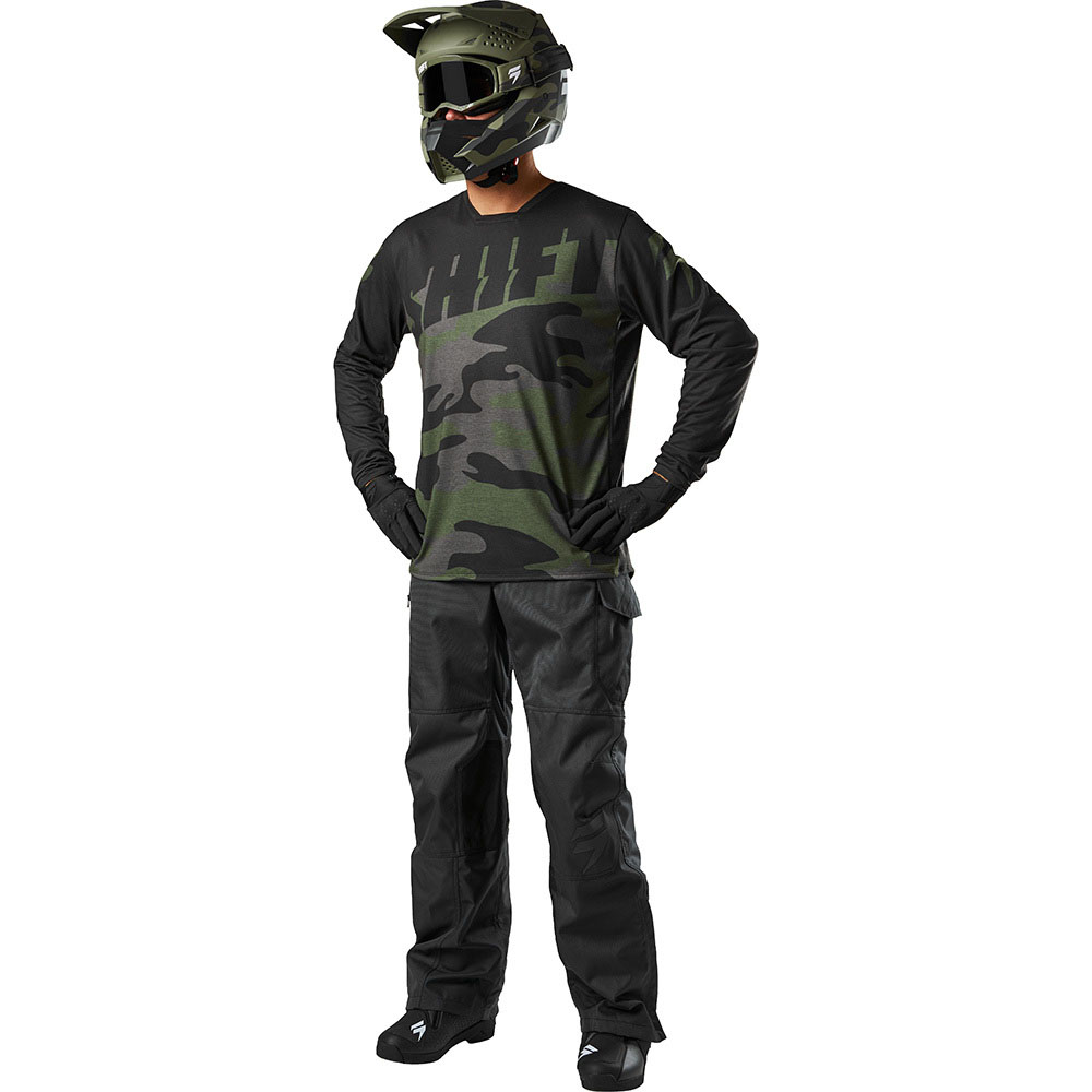 Shift - 2018 R3Con Drift Camo комплект джерси и штаны, зелено-черный