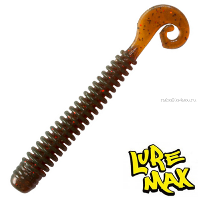 Мягкие приманки LureMax Cheeky Worm 2,5'' 63 мм / упаковка 10 шт / цвет: LSCW25-005 Teriyaki Oil