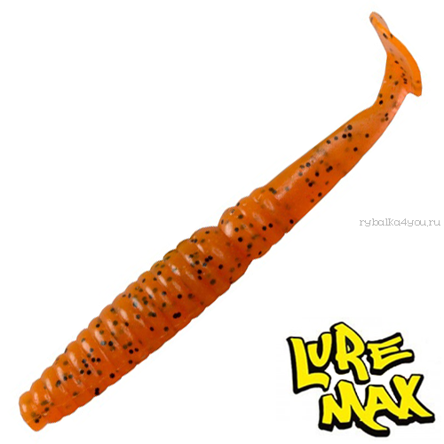 Мягкие приманки LureMax SPY 4'' 100 мм /  упаковка 7 шт / цвет: LSSY4-008 Fire Carrot