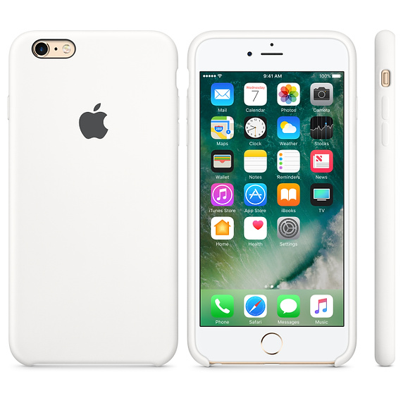 Силиконовый чехол Silicon Case для Apple iPhone 6/6S белый