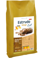 Estrudo Village Cat (Деревенская курочка) д/кошек для крас. Шерсти 10кг