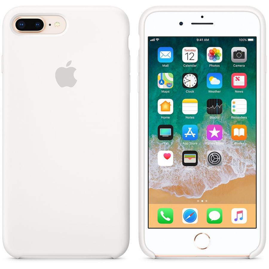 Чехол Silicon Case для iPhone 7 Plus белый
