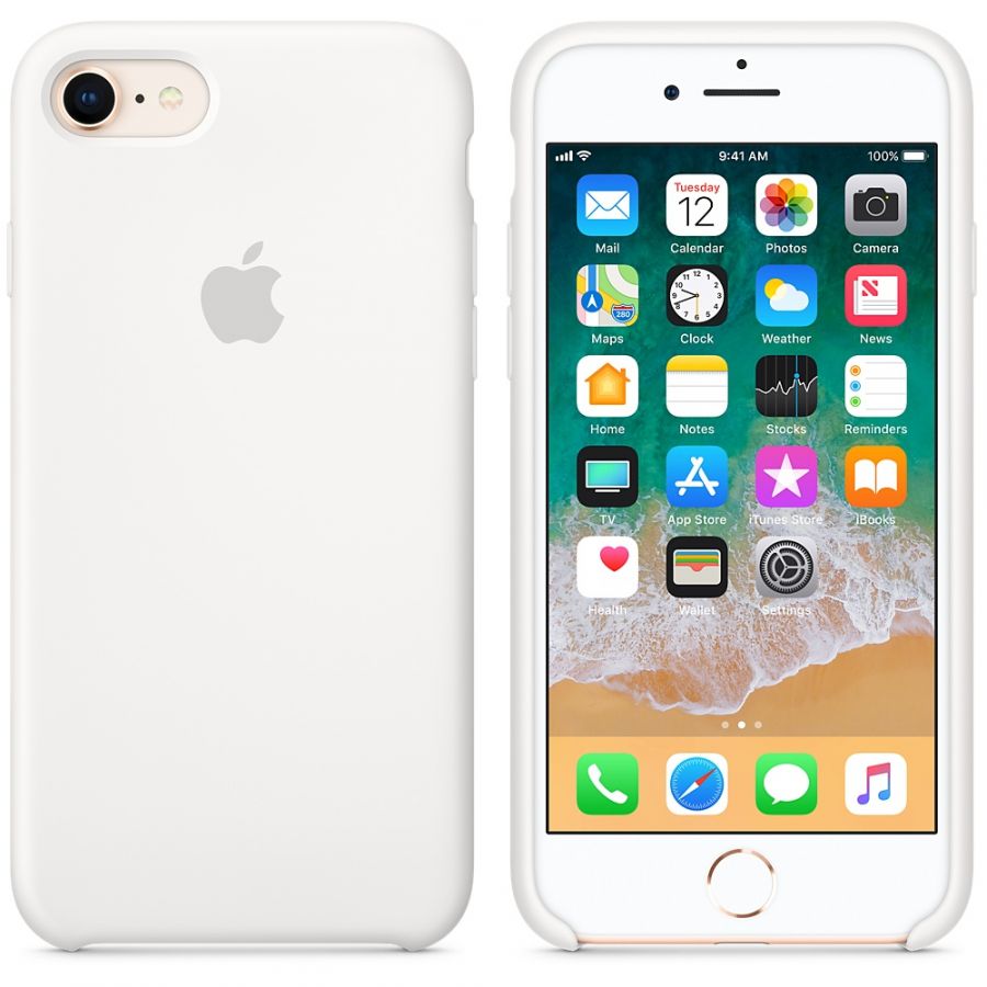 Чехол Silicon Case для iPhone 7 белый