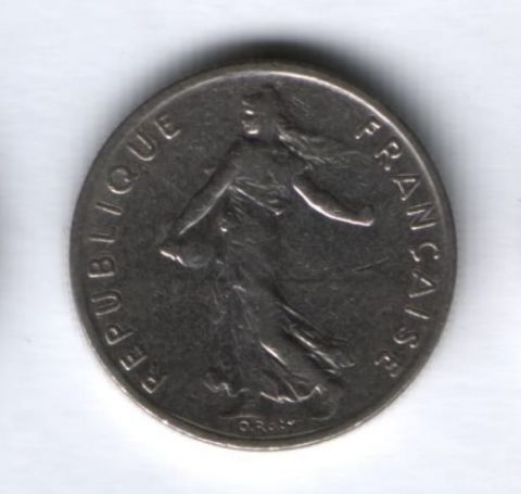1/2 франка 1977 г. Франция