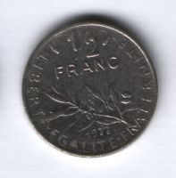 1/2 франка 1977 г. Франция