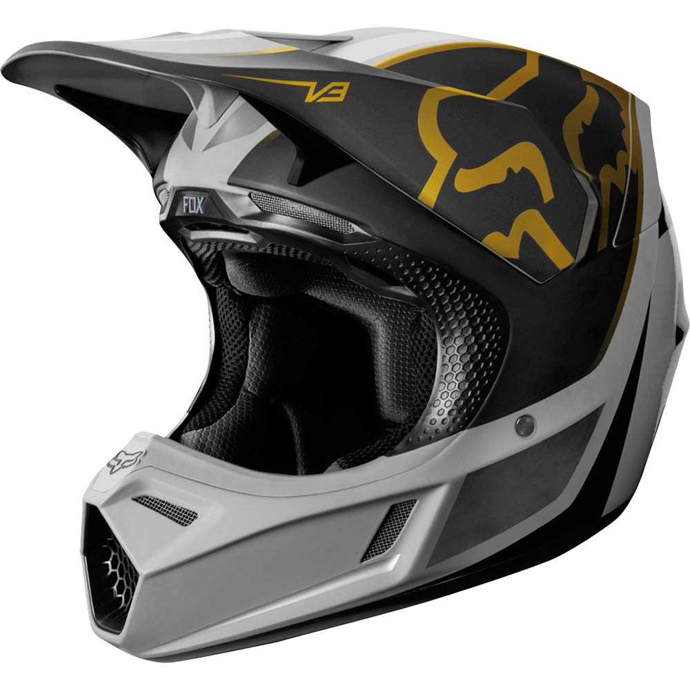Fox V3 Kila Grey шлем, серый