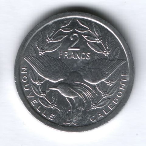 2 франка 2005 года Новая Каледония
