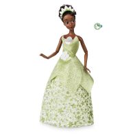 Кукла принцесса Тиана в зеленом платье с кулоном Дисней