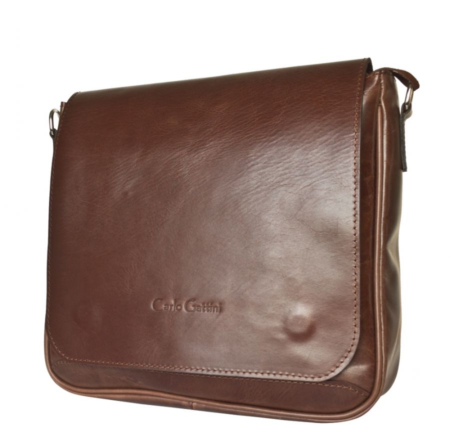 Кожаная мужская сумка Bolviso brown 5037-02