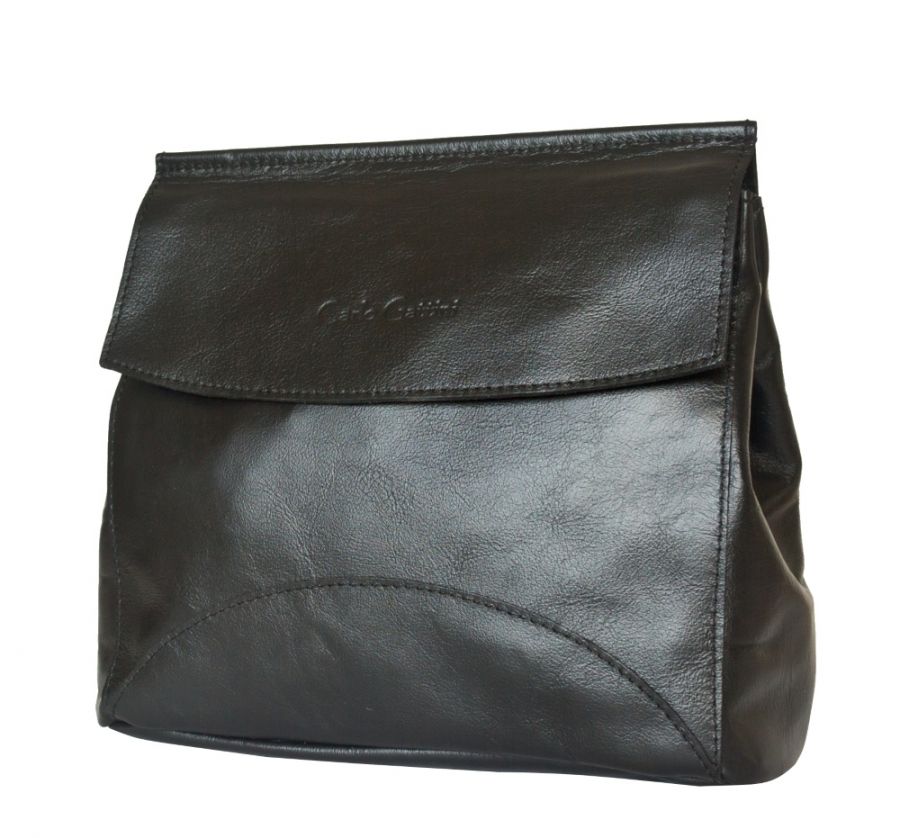 Кожаная женская сумка Rossano black 8014-01