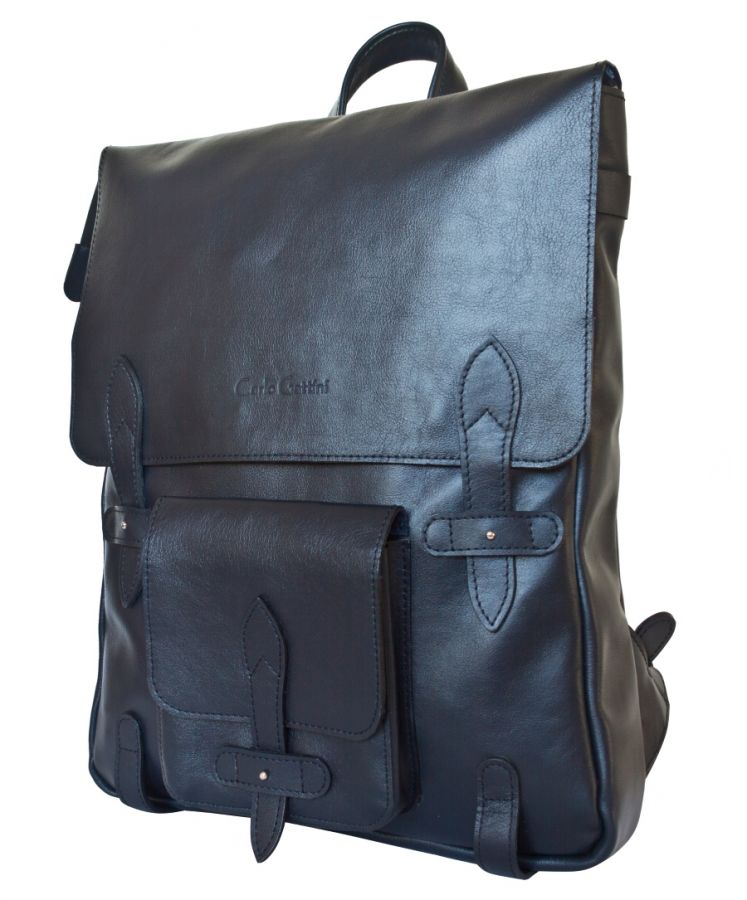 Кожаный рюкзак Arma dark blue 3051-19