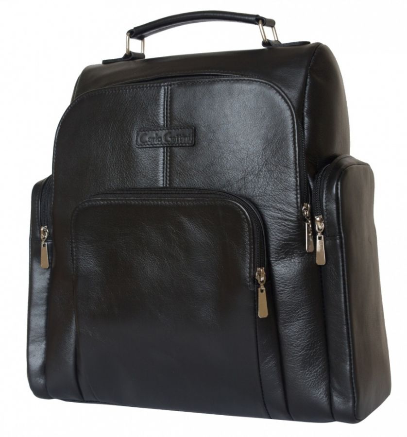 Кожаный рюкзак Volterra black 3043-01