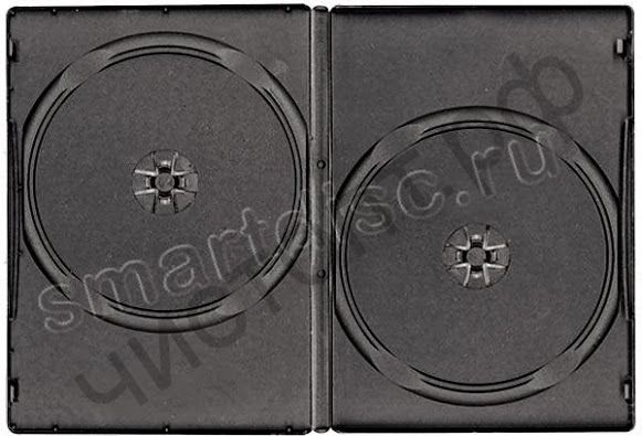 DVD BOX 14mm 2B (черн.на 2 диск)/100/ Китай