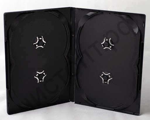 DVD BOX 14mm 4B (черн.на 4 диска)/100/ Китай