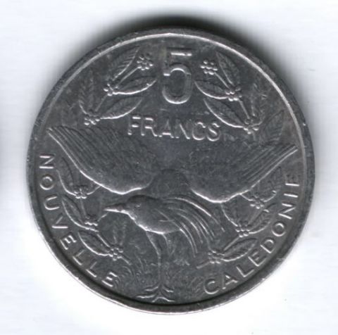5 франков 2003 года Новая Каледония