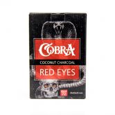 Уголь кокосовый для кальяна Cobra Red Eyes (72шт)