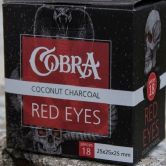 Уголь кокосовый для кальяна Cobra Red Eyes (18шт)
