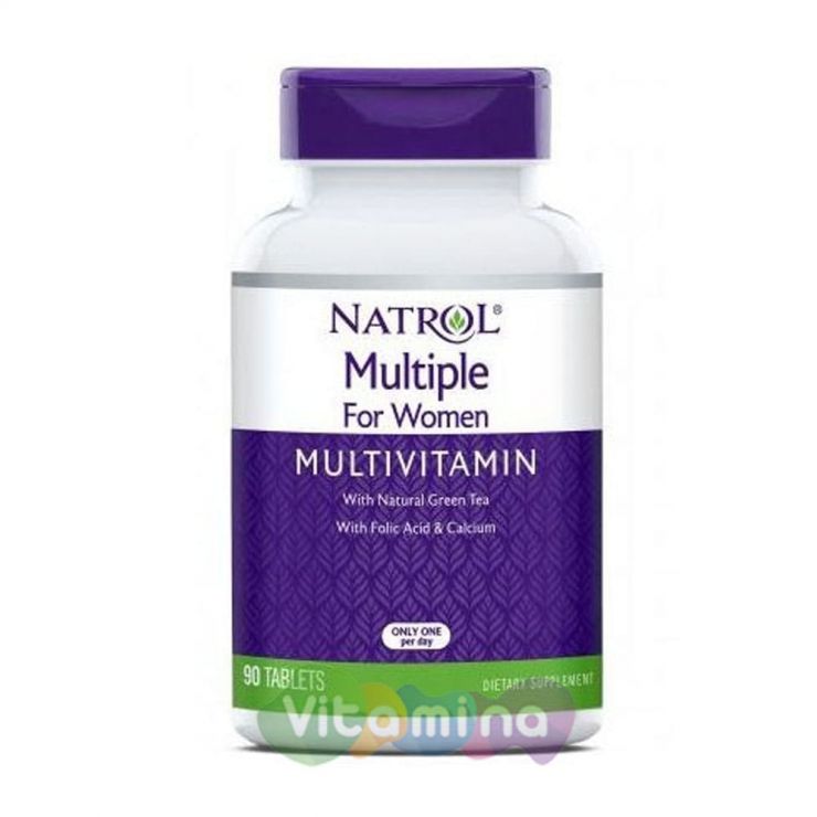 Natrol Витамины и минералы для женщин, My Favorite Multiple Women, 90 табл
