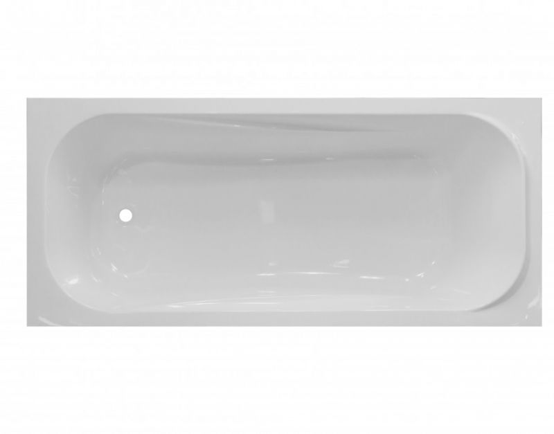 Ванна из литьевого мрамора Эстет Альфа 180x80 Белая
