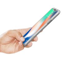 Чехол Spigen Thin Fit 360 для iPhone X серебристый