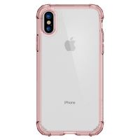 Чехол Spigen Crystal Shell для iPhone X кристально-розовый