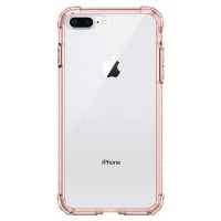 Чехол Spigen Crystal Shell для iPhone 8 Plus кристально-розовый
