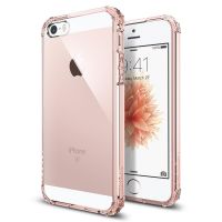 Чехол SGP Spigen Crystal Shell для iPhone 5/5S/SE кристально розовый