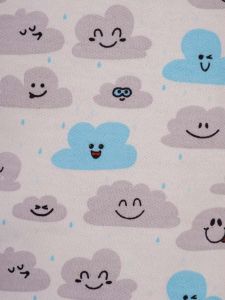 Пижама с принтом облаков и тучек